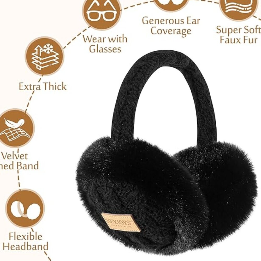 Adjustable Fluffy Folding Earmuffs - image 4